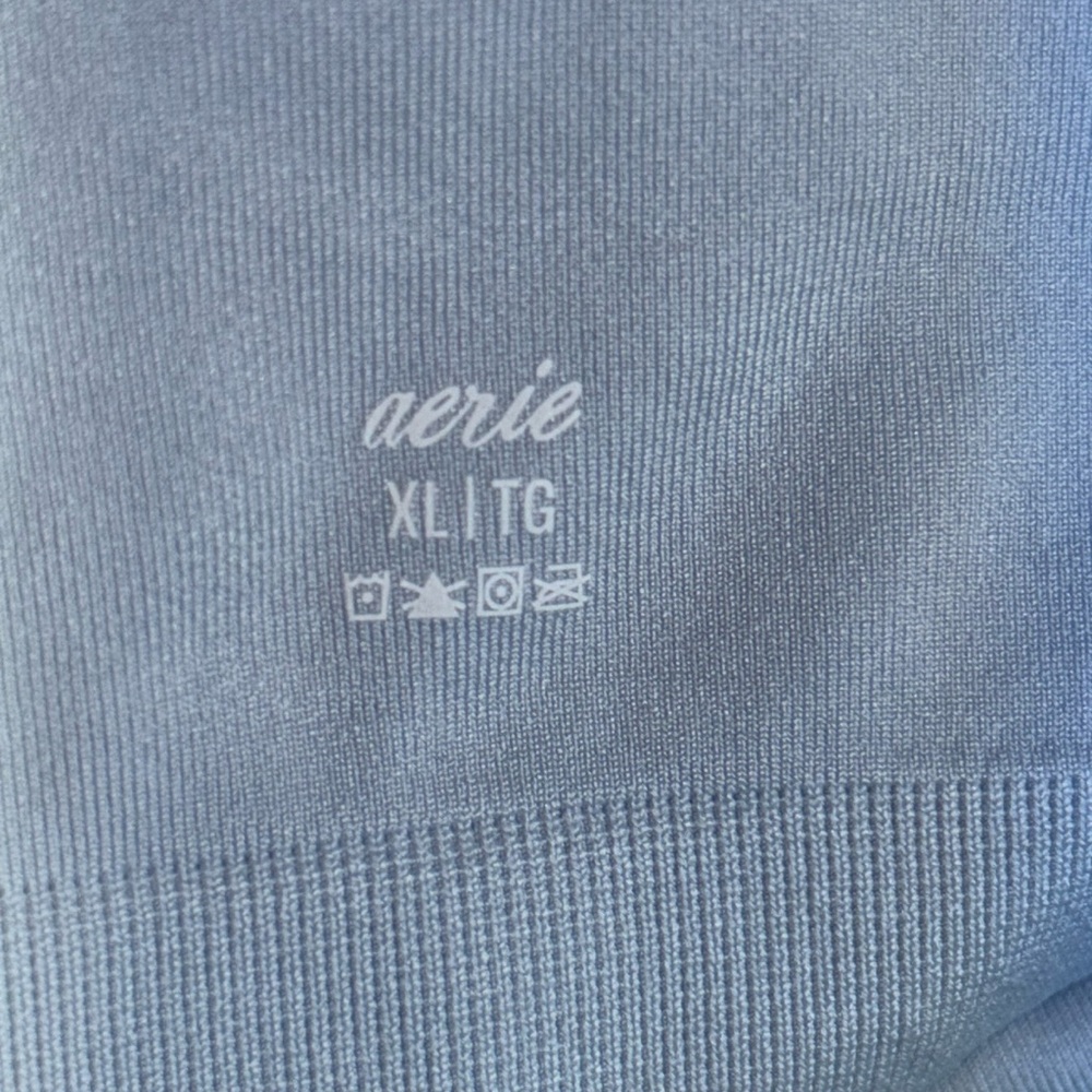 NWOT Aerie Ribbed One Shoulder Seamless Longline Bralette - Picture 7 of 11